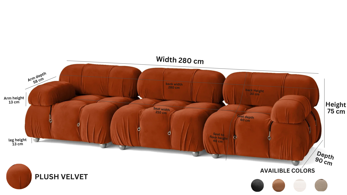 CAMEL SOFA 3 Seater